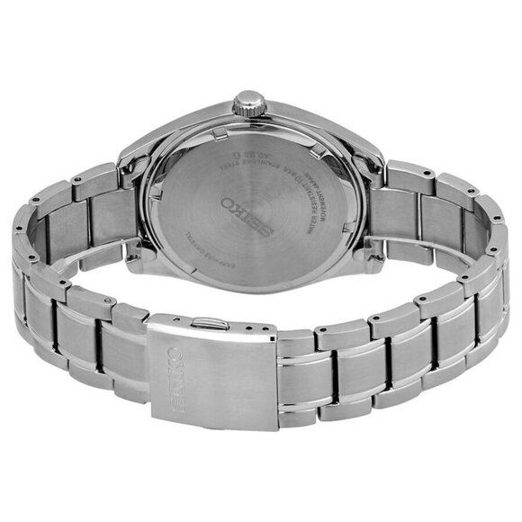 NWT Authentic Seiko Essentials Quartz Black Dial Men's Watch - Picture 3 of 3